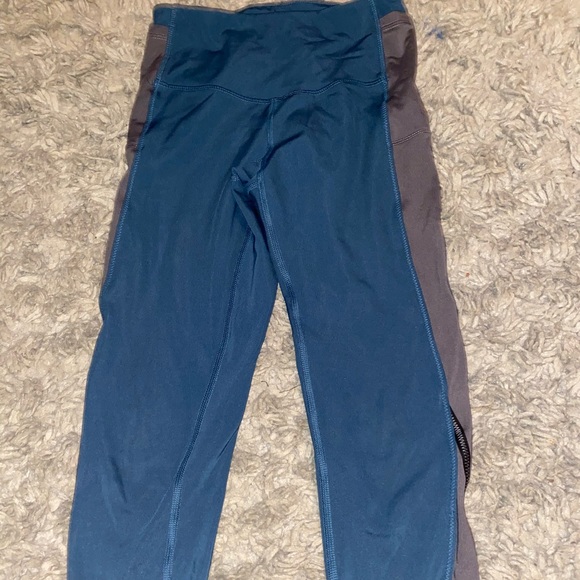 Blue and grey leggings - Picture 1 of 4